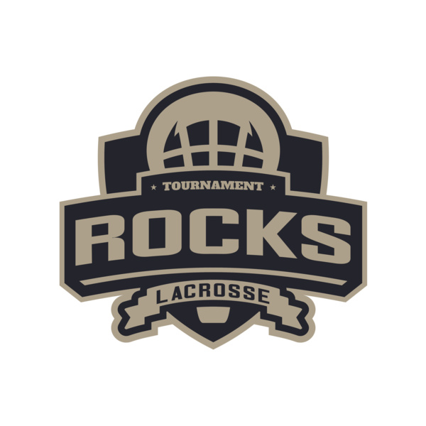 Rocks Tournament Lacrosse Logo Template Thumbnail