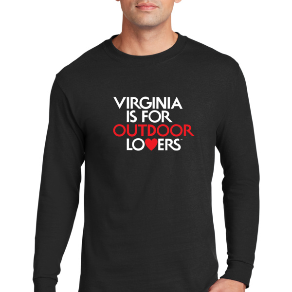 Outdoor Lovers Black Long Sleeve T-shirt Thumbnail