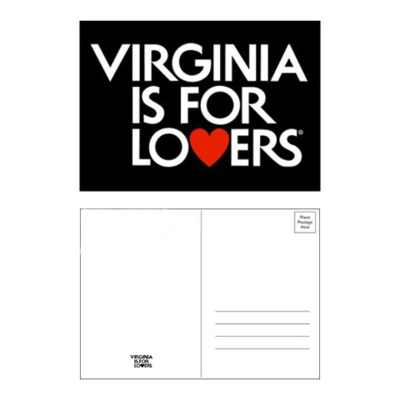 Virginia is for Lovers logo Postcards, pack of 25 Thumbnail