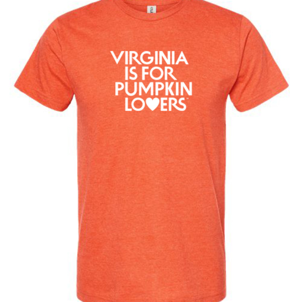 Virginia is for Pumpkin Lovers  T-shirt, Heather Orange Thumbnail