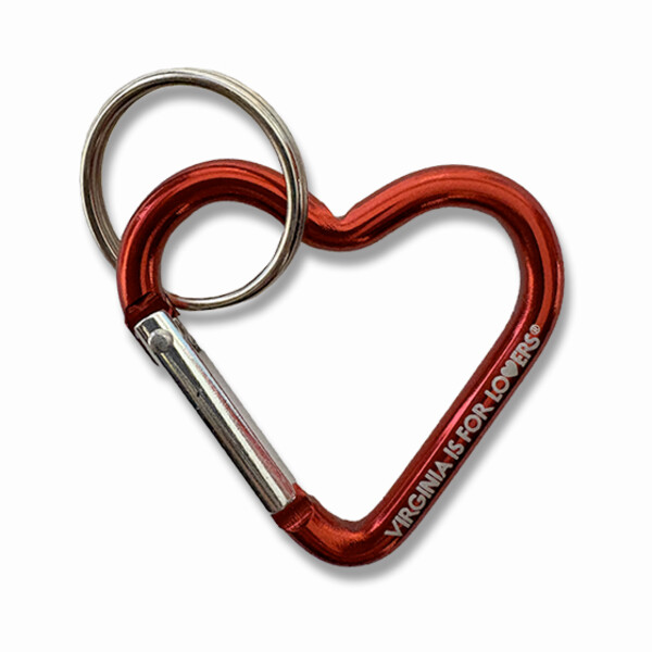 LOV KUN CAP キーホルダー レッド Carabiner, Red Heart