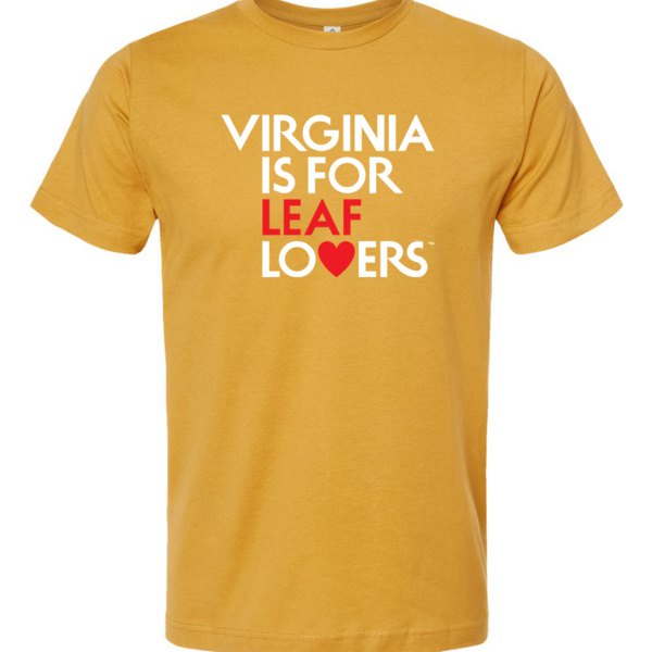 Virginia is for Leaf Lovers  T-shirt, Ginger Thumbnail