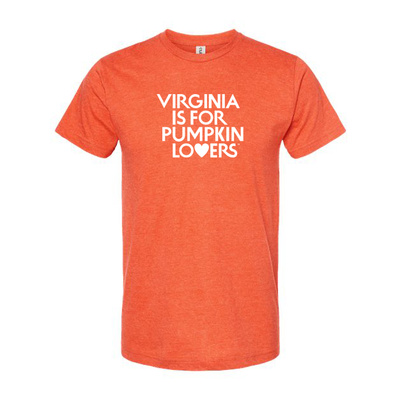 Virginia is for Pumpkin Lovers  T-shirt, Heather Orange Thumbnail